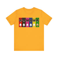 MMPR Colors Super Sentai T Shirt Custom Graphic Art Cosplay Shirts Power Rangers Retro Vintage 90s Tee
