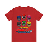 Zyuranger Helmets Super Sentai T Shirt Custom Graphic Art Cosplay Shirts Power Rangers Retro Vintage 90s Tee