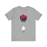 MMPR Pink Helmet Super Sentai T Shirt Custom Graphic Art Cosplay Shirts Power Rangers Retro Vintage 90s Tee