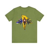 Battle Bikes Vintage Style Super Sentai T Shirt Custom Graphic Art Cosplay Shirts Power Rangers Retro  90s Tee