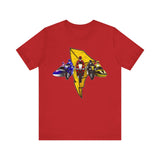 Battle Bikes Vintage Style Super Sentai T Shirt Custom Graphic Art Cosplay Shirts Power Rangers Retro  90s Tee