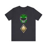 MMPR Green Helmet Super Sentai T Shirt Custom Graphic Art Cosplay Shirts Power Rangers Retro Vintage 90s Tee