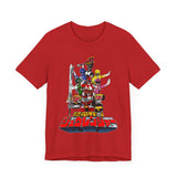 Zyuranger Super Sentai T Shirt Custom Graphic Art Cosplay Shirts Power Rangers Retro Vintage 90s Tee
