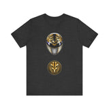 MMPR White Ranger Helmet Super Sentai T Shirt Custom Graphic Art Cosplay Shirts Power Rangers Retro Vintage 90s Tee