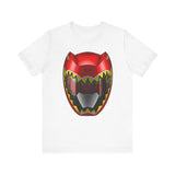 Kyoryuger Red Helmet  Super Sentai T Shirt Custom Graphic Art Cosplay Shirts Power Rangers Retro Vintage 90s Tee