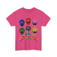Gokaiger Helmets XL Super Sentai T Shirt Custom Graphic Art Cosplay Shirts Power Rangers Retro Vintage 90s Tee