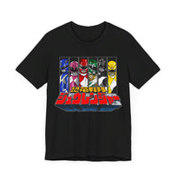 Zyuranger Super Sentai T Shirt Custom Graphic Art Cosplay Shirts Power Rangers Retro Vintage 90s Tee