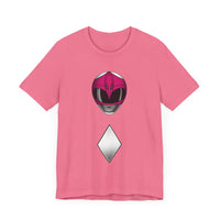 MMPR Pink Helmet Super Sentai T Shirt Custom Graphic Art Cosplay Shirts Power Rangers Retro Vintage 90s Tee