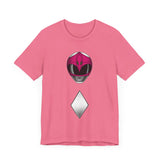 MMPR Pink Helmet Super Sentai T Shirt Custom Graphic Art Cosplay Shirts Power Rangers Retro Vintage 90s Tee