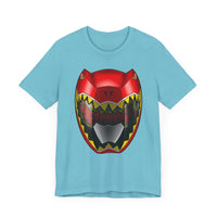 Kyoryuger Red Helmet  Super Sentai T Shirt Custom Graphic Art Cosplay Shirts Power Rangers Retro Vintage 90s Tee