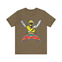 Gokaiger Yellow Roll Call  Super Sentai T Shirt Custom Graphic Art Cosplay Shirts Power Rangers Retro Vintage 90s Tee