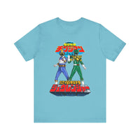Legendary Izumi Green Ranger Changeman Blue Super Sentai T Shirt Custom Graphic Art Cosplay Shirts Power Rangers Retro Vintage Tee