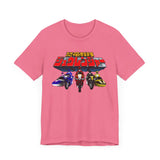 Zyuranger Bikes Super Sentai T Shirt Custom Graphic Art Cosplay Shirts Power Rangers Retro Vintage 90s Tee