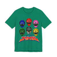 Gokaiger Helmets Super Sentai T Shirt Custom Graphic Art Cosplay Shirts Power Rangers Retro Vintage 90s Tee
