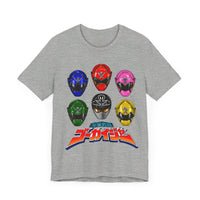 Gokaiger Helmets Super Sentai T Shirt Custom Graphic Art Cosplay Shirts Power Rangers Retro Vintage 90s Tee