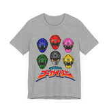 Gokaiger Helmets Super Sentai T Shirt Custom Graphic Art Cosplay Shirts Power Rangers Retro Vintage 90s Tee