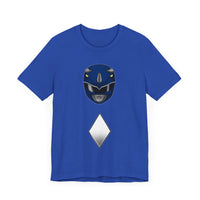 Blue Helmet Super Sentai T Shirt Custom Graphic Art Cosplay Shirts Power Rangers Retro Vintage 90s Tee