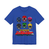 Zyuranger Helmets Super Sentai T Shirt Custom Graphic Art Cosplay Shirts Power Rangers Retro Vintage 90s Tee