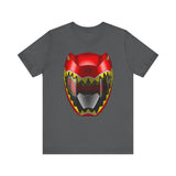 Kyoryuger Red Helmet  Super Sentai T Shirt Custom Graphic Art Cosplay Shirts Power Rangers Retro Vintage 90s Tee