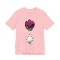 MMPR Pink Helmet Super Sentai T Shirt Custom Graphic Art Cosplay Shirts Power Rangers Retro Vintage 90s Tee