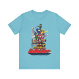 Zyuranger Super Sentai T Shirt Custom Graphic Art Cosplay Shirts Power Rangers Retro Vintage 90s Tee