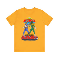 Legendary Izumi Green Ranger Changeman Blue Super Sentai T Shirt Custom Graphic Art Cosplay Shirts Power Rangers Retro Vintage Tee