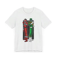 BFF Rangers Super Sentai T Shirt Custom Graphic Art Cosplay Shirts Green Ranger Power Rangers Retro Vintage 90s Tee