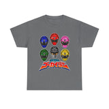 Gokaiger Helmets XL Super Sentai T Shirt Custom Graphic Art Cosplay Shirts Power Rangers Retro Vintage 90s Tee