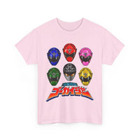 Gokaiger Helmets XL Super Sentai T Shirt Custom Graphic Art Cosplay Shirts Power Rangers Retro Vintage 90s Tee
