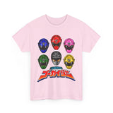Gokaiger Helmets XL Super Sentai T Shirt Custom Graphic Art Cosplay Shirts Power Rangers Retro Vintage 90s Tee
