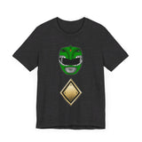 MMPR Green Helmet Super Sentai T Shirt Custom Graphic Art Cosplay Shirts Power Rangers Retro Vintage 90s Tee