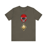 MMPR Red Dragon Shield Super Sentai T Shirt Custom Graphic Art Cosplay Shirts Power Rangers Retro Vintage 90s Tee