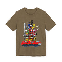 Zyuranger Super Sentai T Shirt Custom Graphic Art Cosplay Shirts Power Rangers Retro Vintage 90s Tee