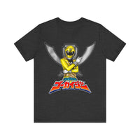 Gokaiger Yellow Roll Call  Super Sentai T Shirt Custom Graphic Art Cosplay Shirts Power Rangers Retro Vintage 90s Tee
