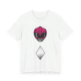 MMPR Pink Helmet Super Sentai T Shirt Custom Graphic Art Cosplay Shirts Power Rangers Retro Vintage 90s Tee