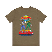 Legendary Izumi Green Ranger Changeman Blue Super Sentai T Shirt Custom Graphic Art Cosplay Shirts Power Rangers Retro Vintage Tee