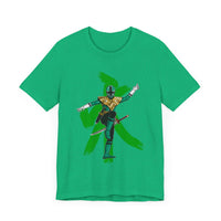 Green Samurai Dragon Ranger Super Sentai T Shirt Custom Graphic Art Cosplay Shirts Power Rangers Retro Vintage 90s Tee
