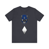 Blue Helmet Super Sentai T Shirt Custom Graphic Art Cosplay Shirts Power Rangers Retro Vintage 90s Tee