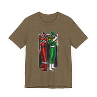BFF Rangers Super Sentai T Shirt Custom Graphic Art Cosplay Shirts Green Ranger Power Rangers Retro Vintage 90s Tee