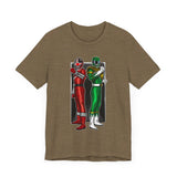 BFF Rangers Super Sentai T Shirt Custom Graphic Art Cosplay Shirts Green Ranger Power Rangers Retro Vintage 90s Tee