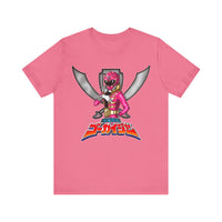 Gokaiger PInk Roll Call Super Sentai T Shirt Custom Graphic Art Cosplay Shirts Power Rangers Retro Vintage 90s Tee