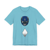 Blue Helmet Super Sentai T Shirt Custom Graphic Art Cosplay Shirts Power Rangers Retro Vintage 90s Tee