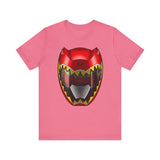 Kyoryuger Red Helmet  Super Sentai T Shirt Custom Graphic Art Cosplay Shirts Power Rangers Retro Vintage 90s Tee