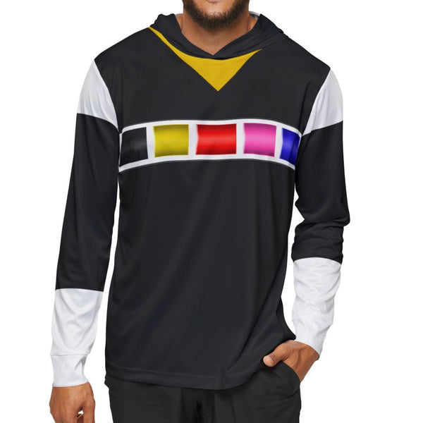 Megaranger Black Hoodie (Full Print) Super Sentai T Shirt Custom Graphic Art Cosplay Shirts Power Rangers Retro Vintage 90s Tee