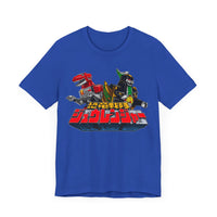 Zyurangers Red Green Mechas Super Sentai T Shirt Custom Graphic Art Cosplay Shirts Power Rangers Retro Vintage 90s Tee