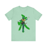 Green Samurai Dragon Ranger Super Sentai T Shirt Custom Graphic Art Cosplay Shirts Power Rangers Retro Vintage 90s Tee