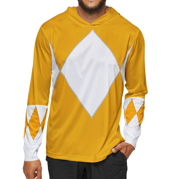 Zyuranger Yellow Hoodie (Full Print) Super Sentai T Shirt Custom Graphic Art Cosplay Shirts Power Rangers Retro Vintage 90s Tee