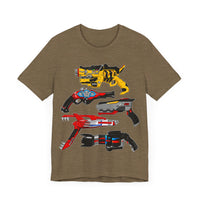 Sentai Blasters Super Sentai T Shirt Custom Graphic Art Cosplay Shirts Power Rangers Retro Vintage 90s Tee