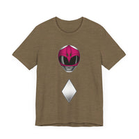 MMPR Pink Helmet Super Sentai T Shirt Custom Graphic Art Cosplay Shirts Power Rangers Retro Vintage 90s Tee