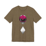MMPR Pink Helmet Super Sentai T Shirt Custom Graphic Art Cosplay Shirts Power Rangers Retro Vintage 90s Tee